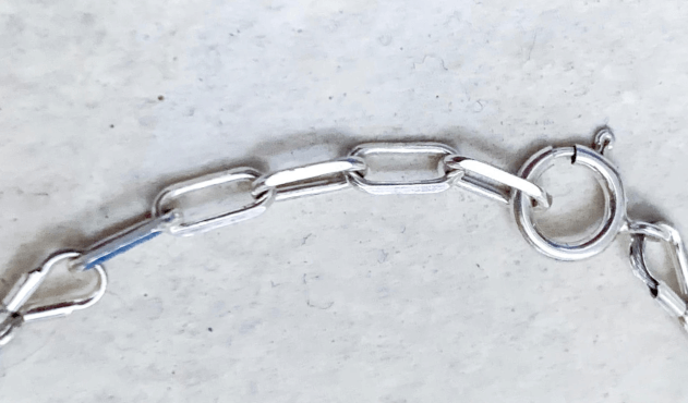 Bracelet heishi en howlite et argent (4mm)