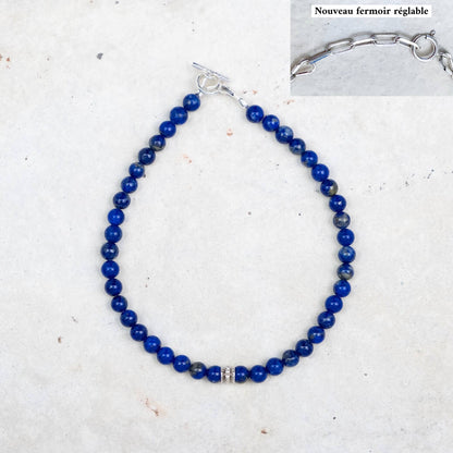 Bracelet en lapis-lazuli