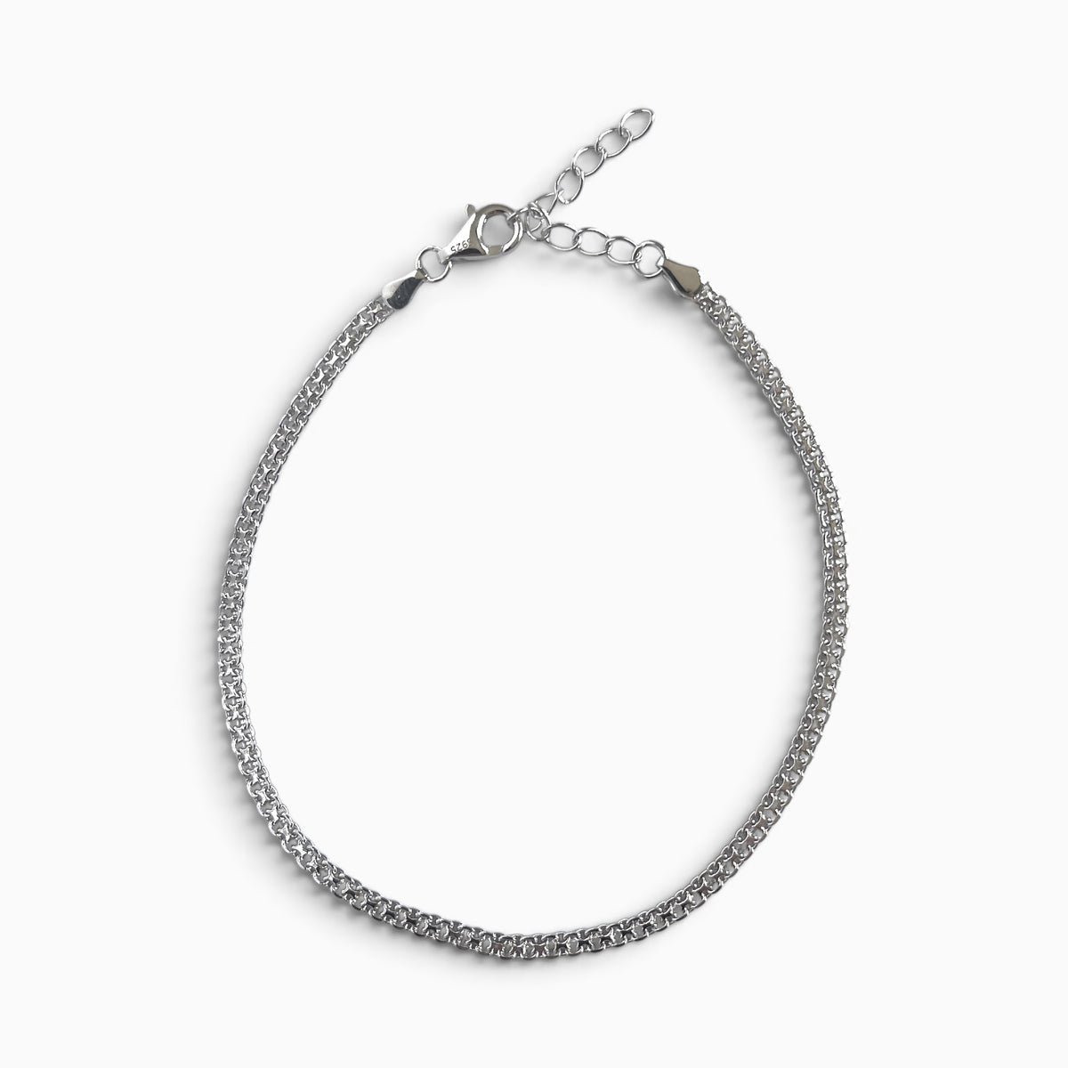 Bracelet Tank en argent 925