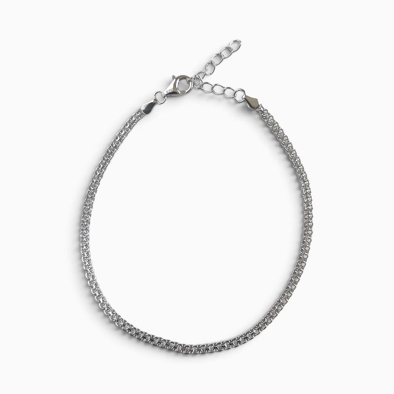 Bracelet Tank en argent 925